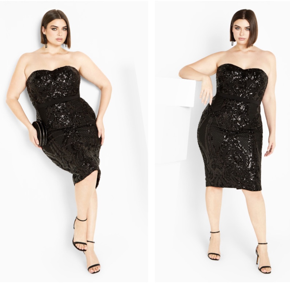 New without tags. Size 14, sweetheart cocktail dress, black. Great for New Years